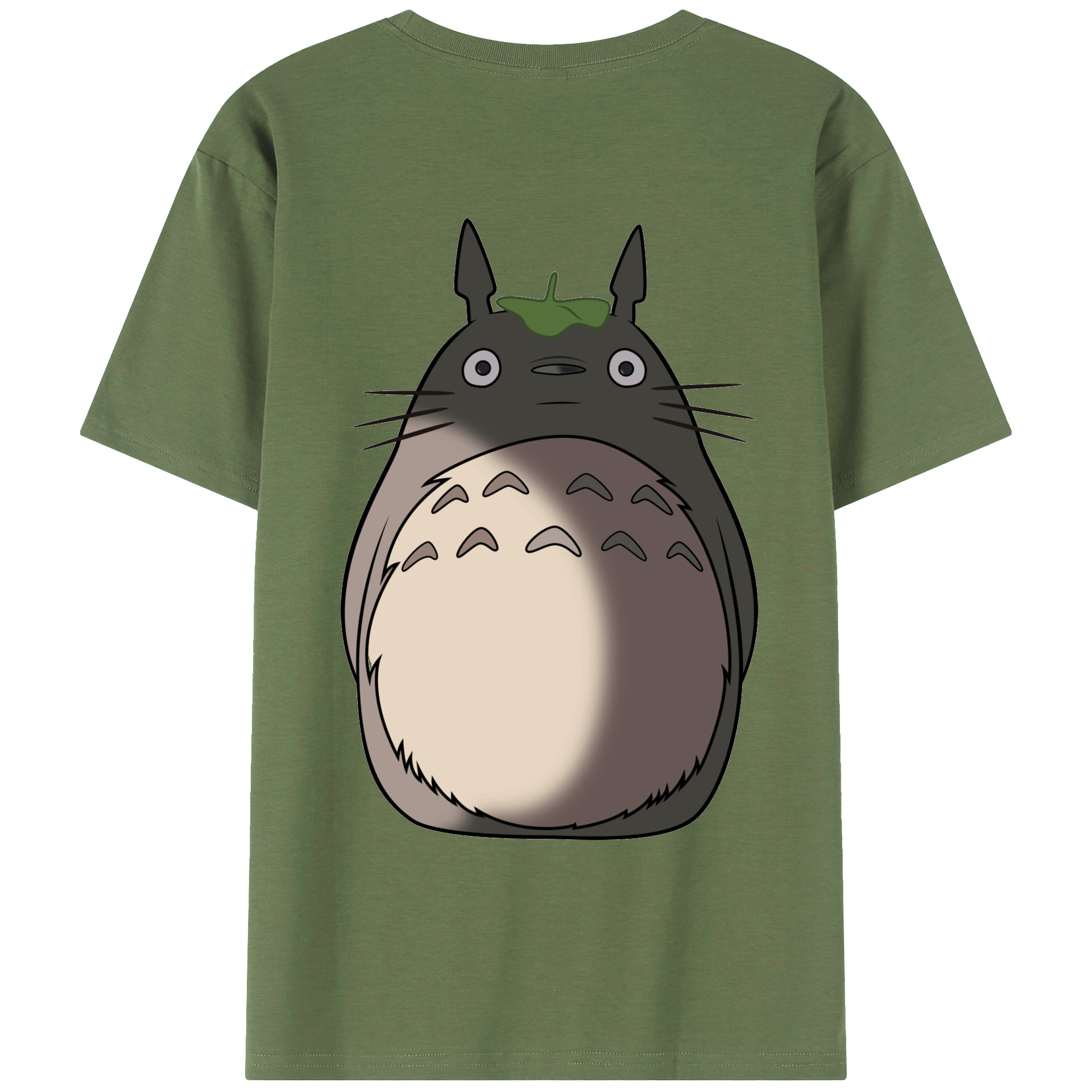 （画像用） となりのトトロ 草壁メイ 草壁サツキ My Neighbor Totoro Satsuki Kusakabe Mei Kusakabe 綿100％ メンズ半袖Tシャツ（バックプリント） 通気性
